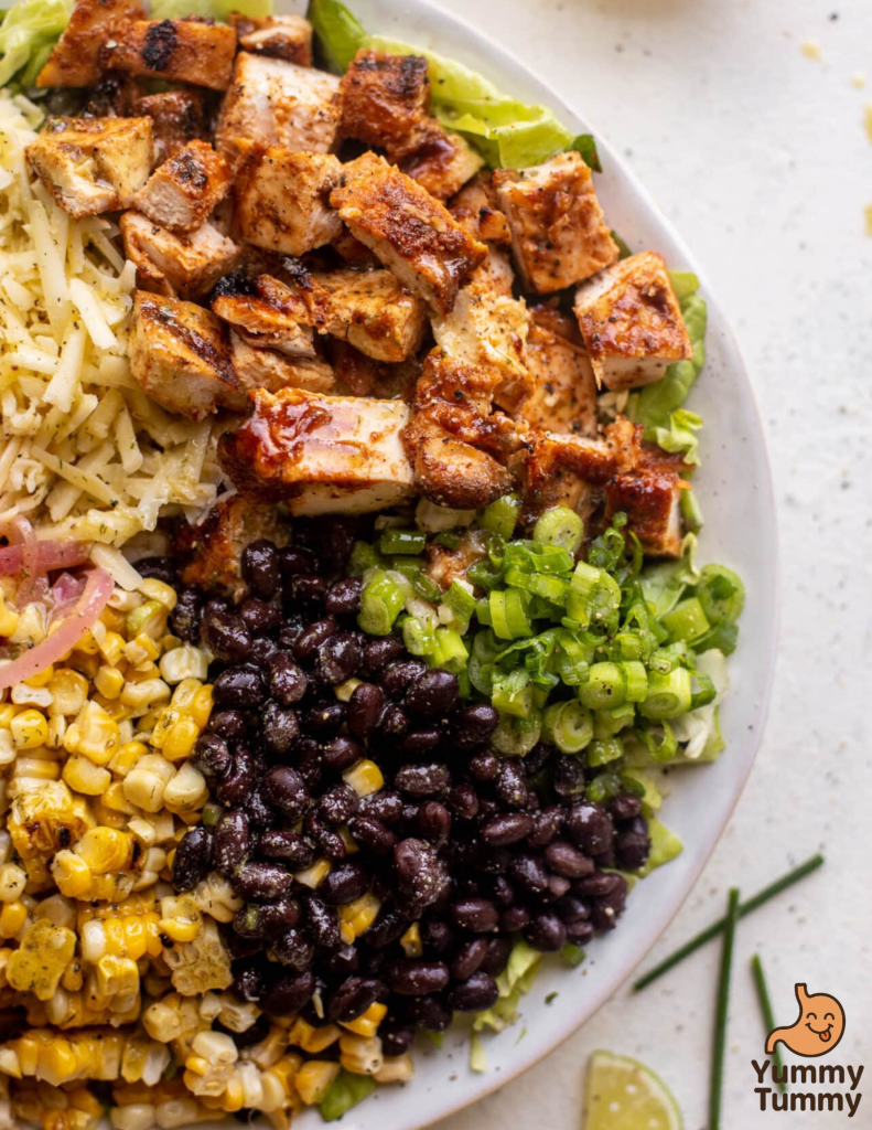 How to make BBQ Chicken Chopped Salad Recipe 4 BBQ Chicken Chopped Salad.