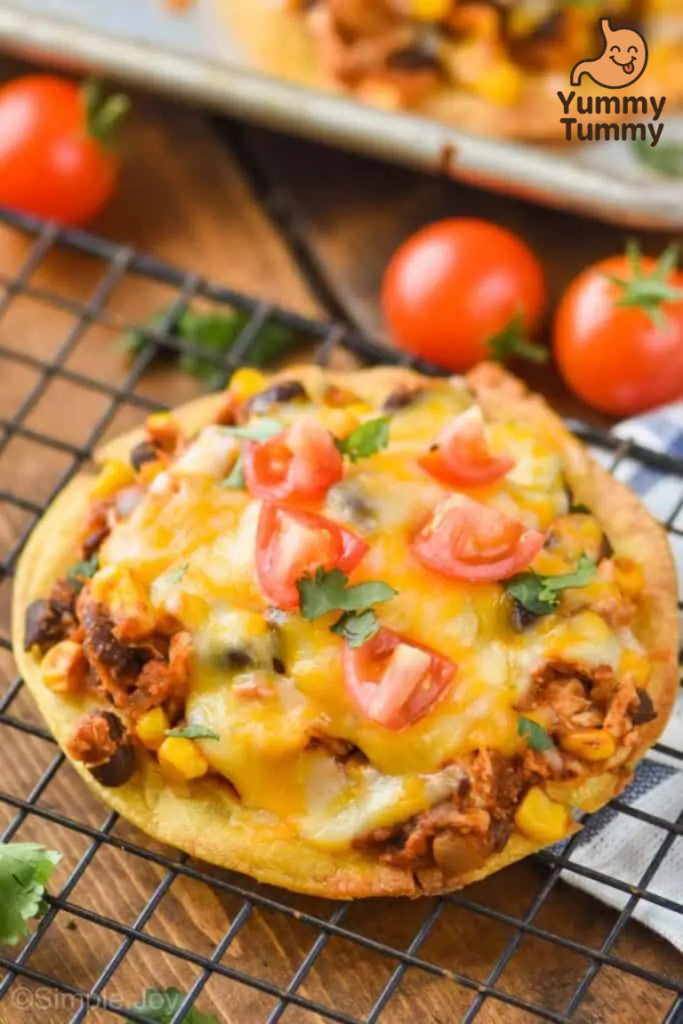 Easy Chicken Tostadas 2 Easy Chicken Tostadas