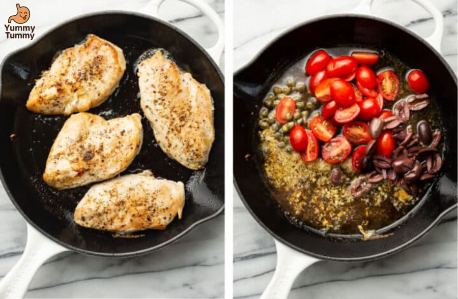 Easy One-Skillet Mediterranean Chicken 5 Mediterranean Chicken