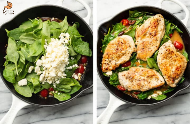 Easy One-Skillet Mediterranean Chicken 4 Mediterranean Chicken