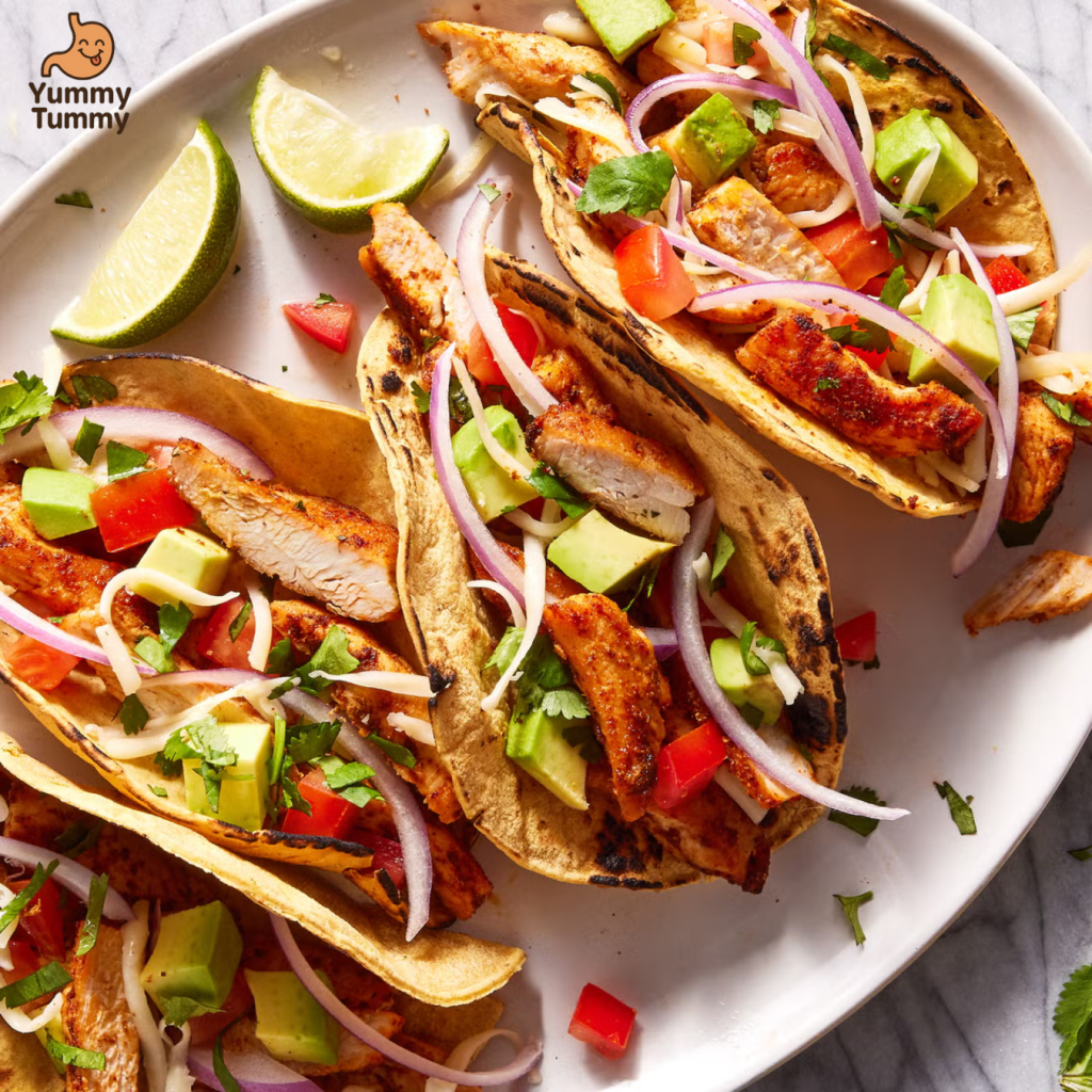 Easy Chicken Tacos 2 Chicken Tacos