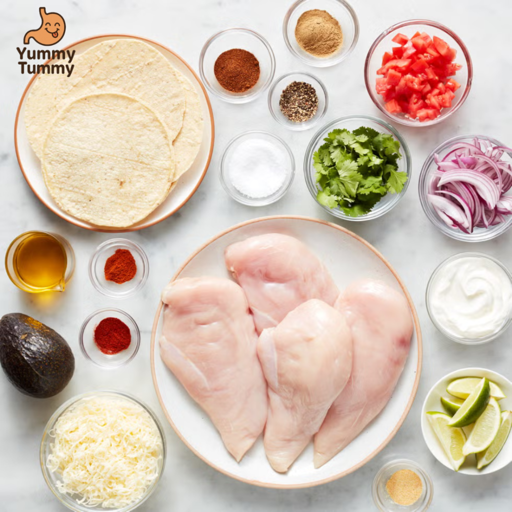 Easy Chicken Tacos 3 Chicken Tacos