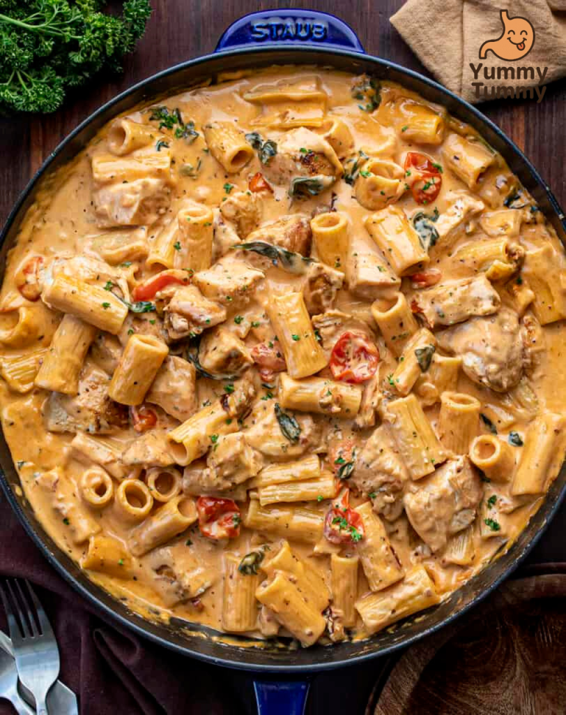 Easy Tuscan Chicken Pasta Recipe 2 Tuscan Chicken Pasta