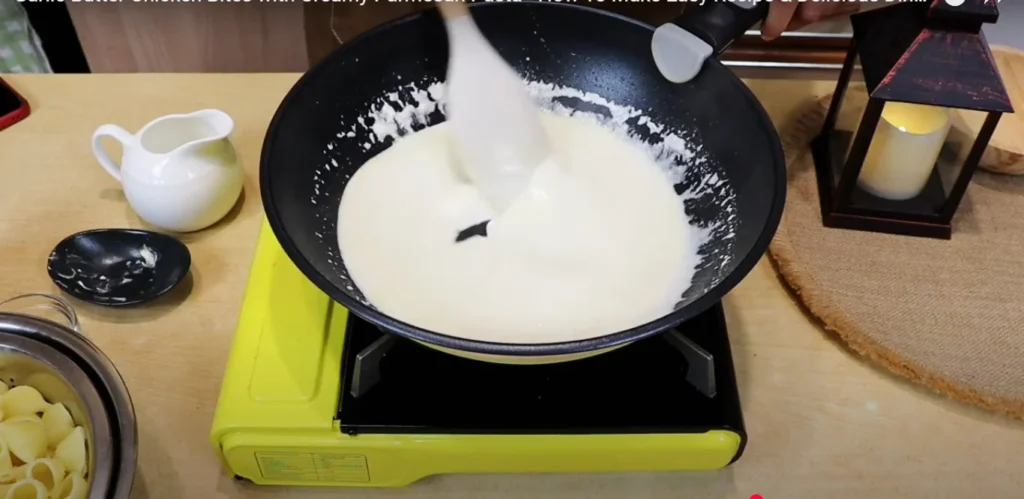 Best Garlic Butter Sausage Bites with Creamy Parmesan Pasta 3 PARMESAN PASTA 1