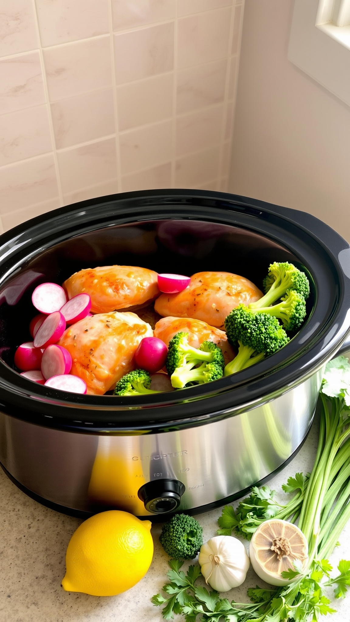 6 Low-Carb, Healthy Crockpot Meals for Diabetics (Easy Recipes) 3 1. Zesty Herb Chicken with Root Vegetables