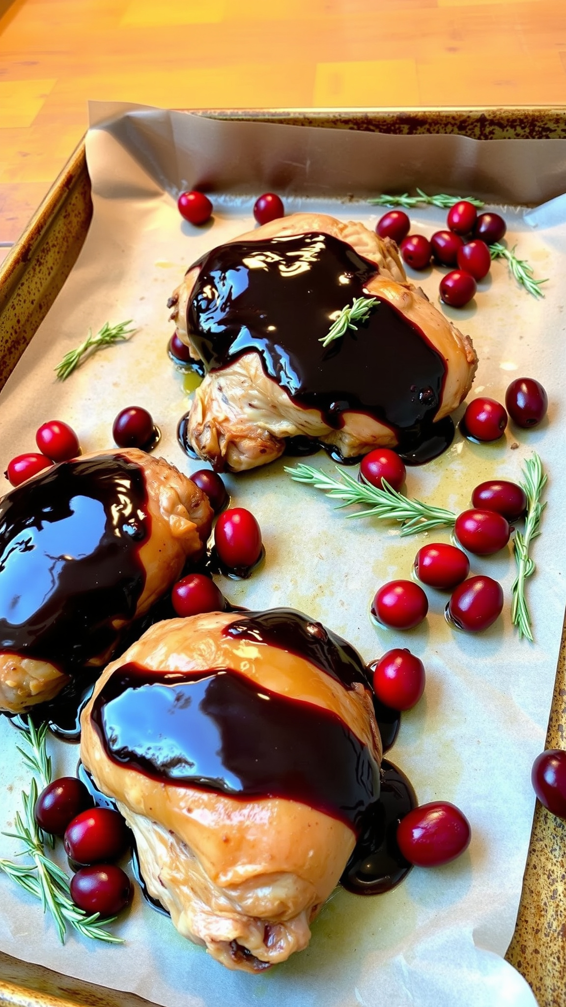 7 Effortless High-Protein Christmas Dinners for Stress-Free Holidays 5 2. Sheet Pan Balsamic Cranberry Chicken