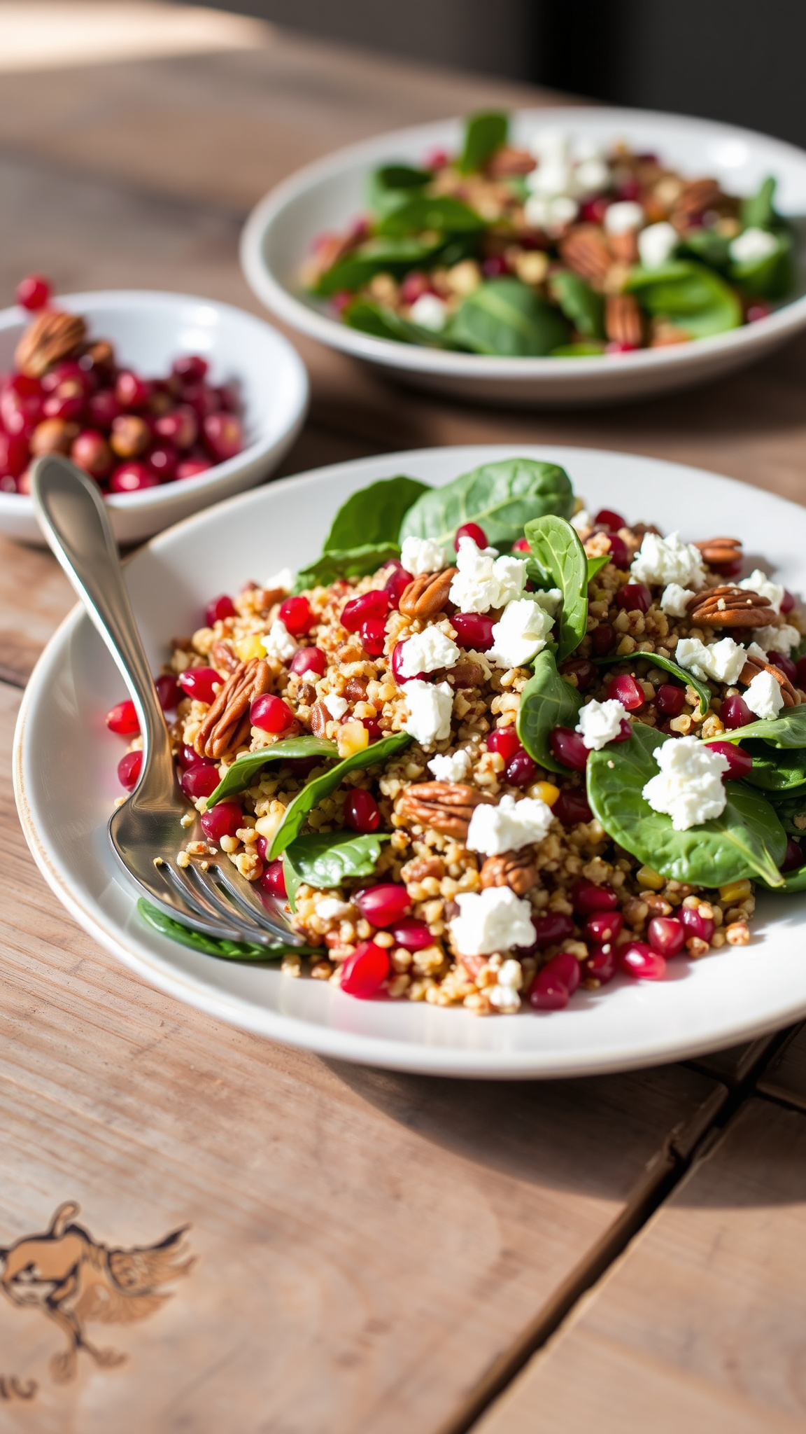 7 High-Protein Clean Eating Recipes for a Healthy Christmas Feast 5 Festive Quinoa Salad with Pomegranate and Pecans
