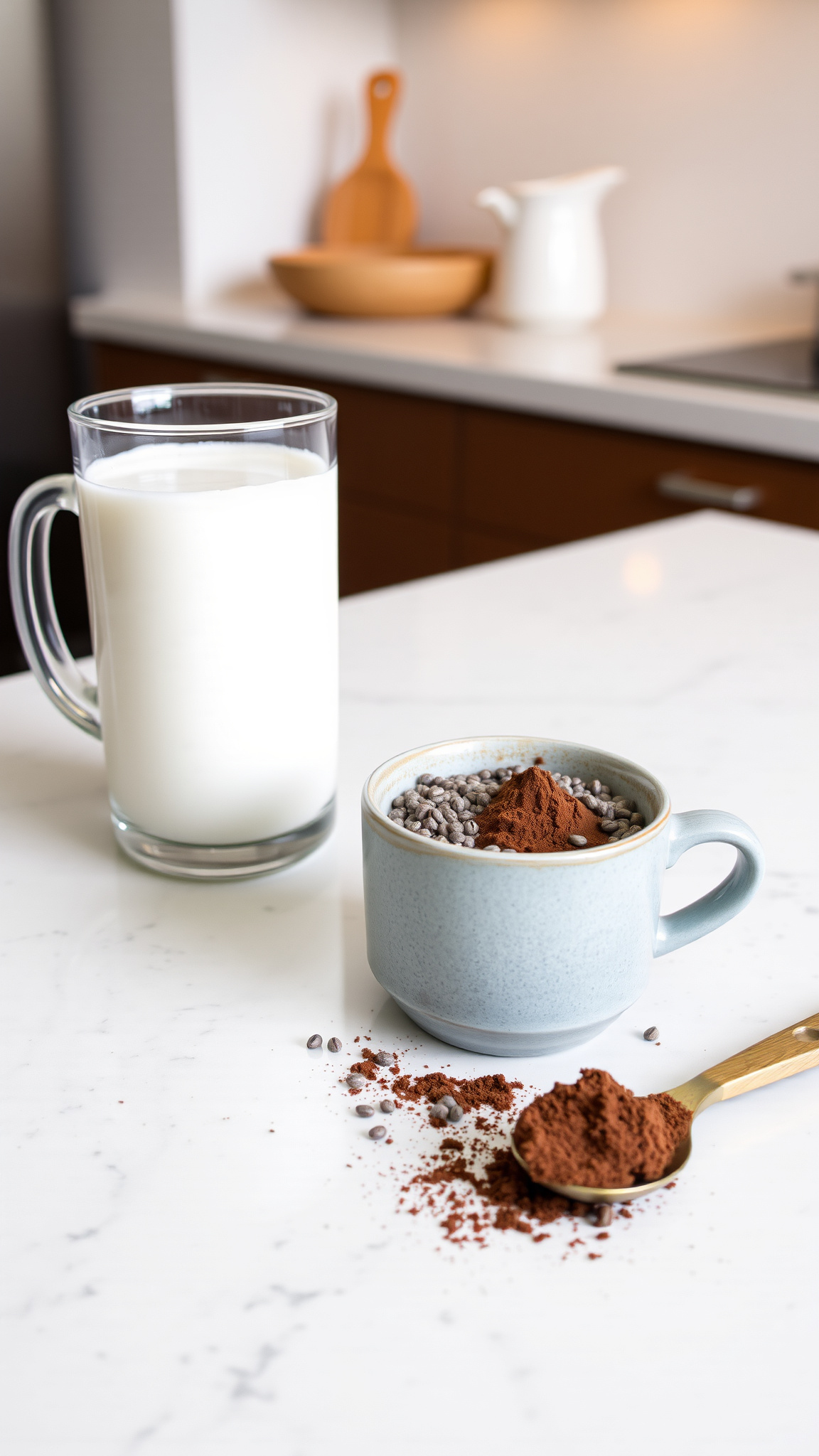 Super Easy 3-Ingredient Chocolate Protein Chia Seed Pudding 3 Ingredients