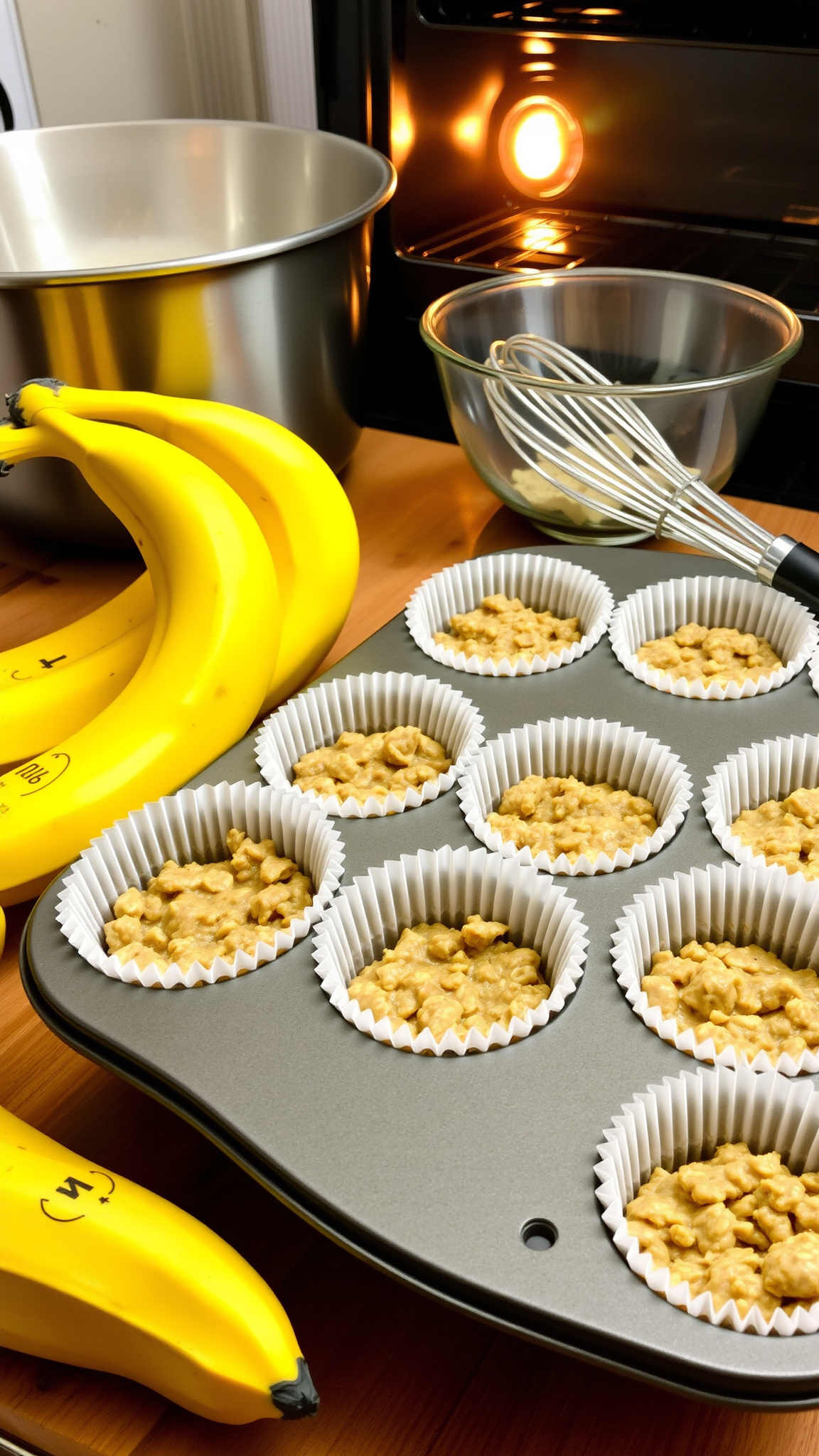 Easy 3-Ingredient Banana Oatmeal Muffins (No Sugar, No Flour) 5 Step-by-Step Instructions