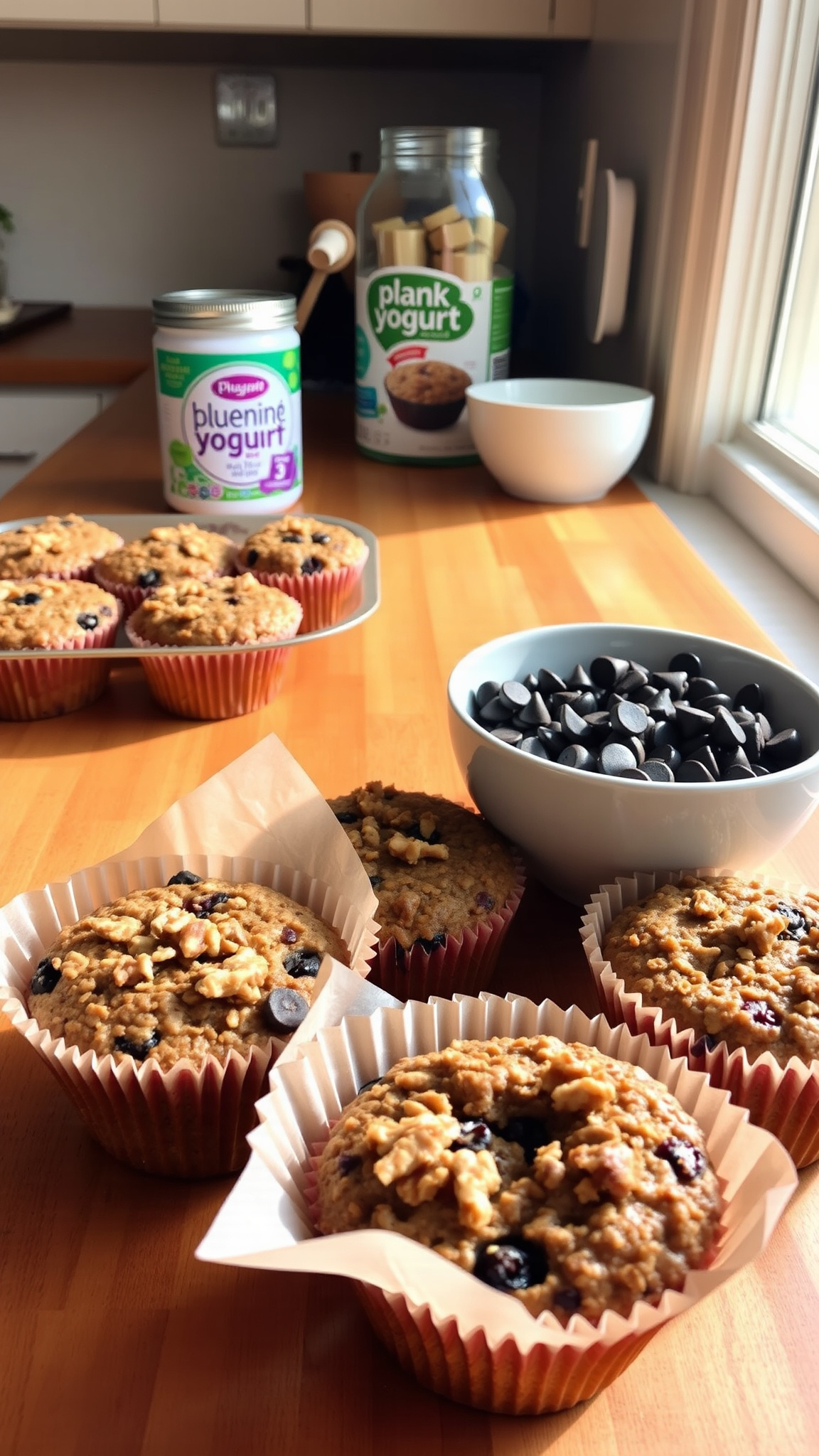 Moist Banana Blackberry Oatmeal Muffins (No Flour, Gluten-Free) 5 Variations