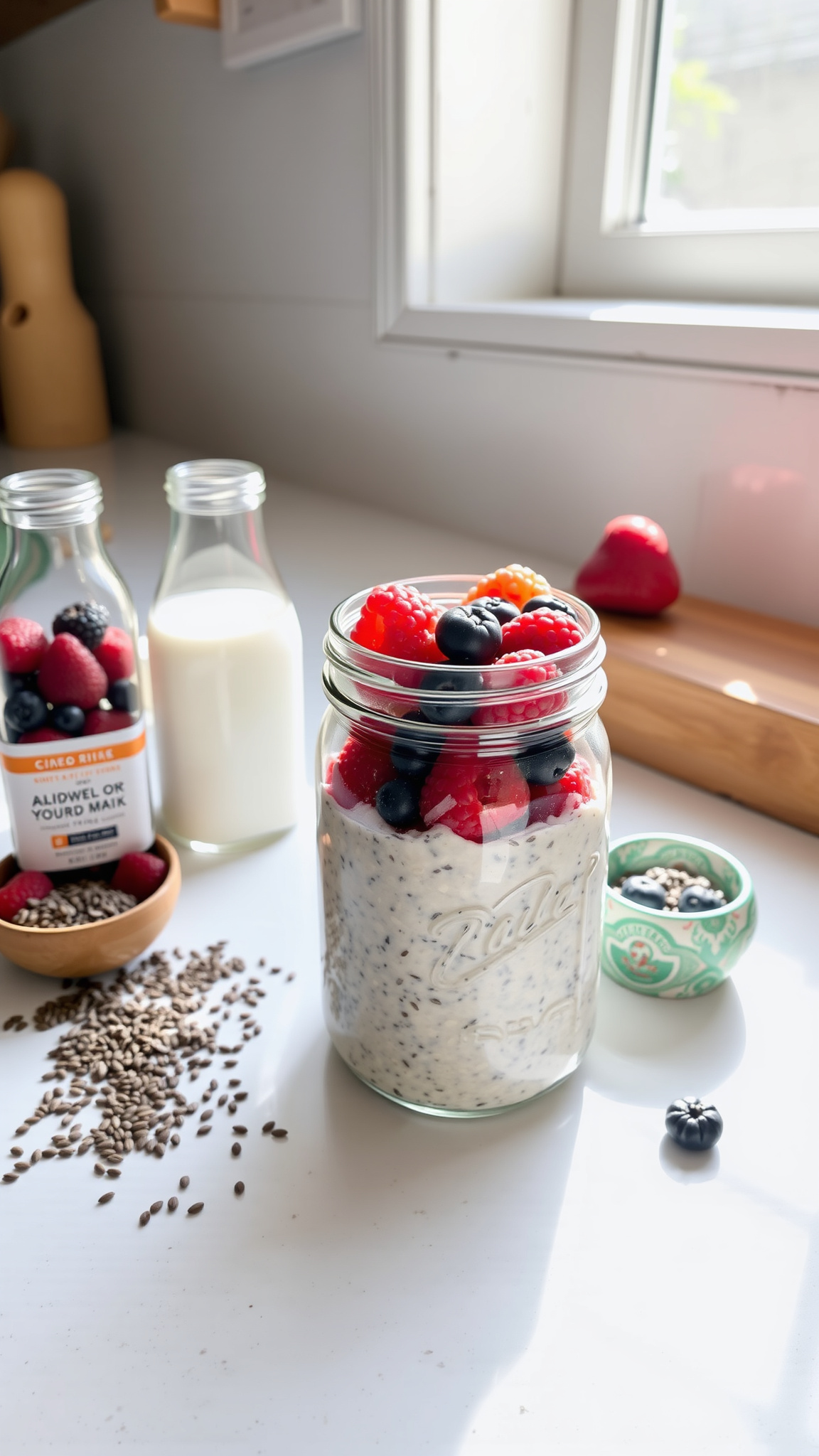 7 Clean Eating Breakfast Recipes to Fuel Your Morning 3 1. Berry and Chia Overnight Oats