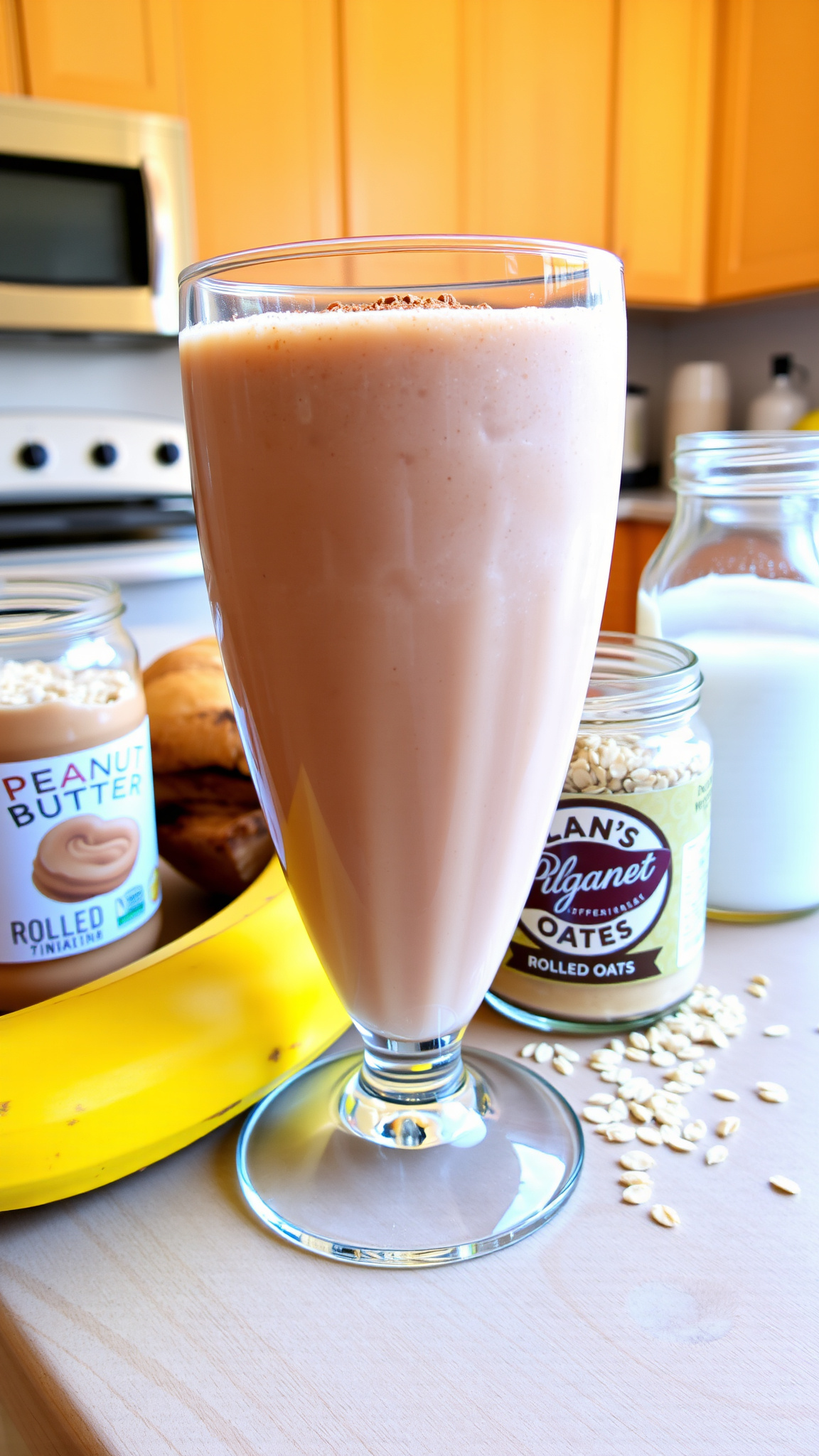5 best breakfast smoothie to try 4 2. Peanut Butter and Oat "Cookie Dough" Smoothie