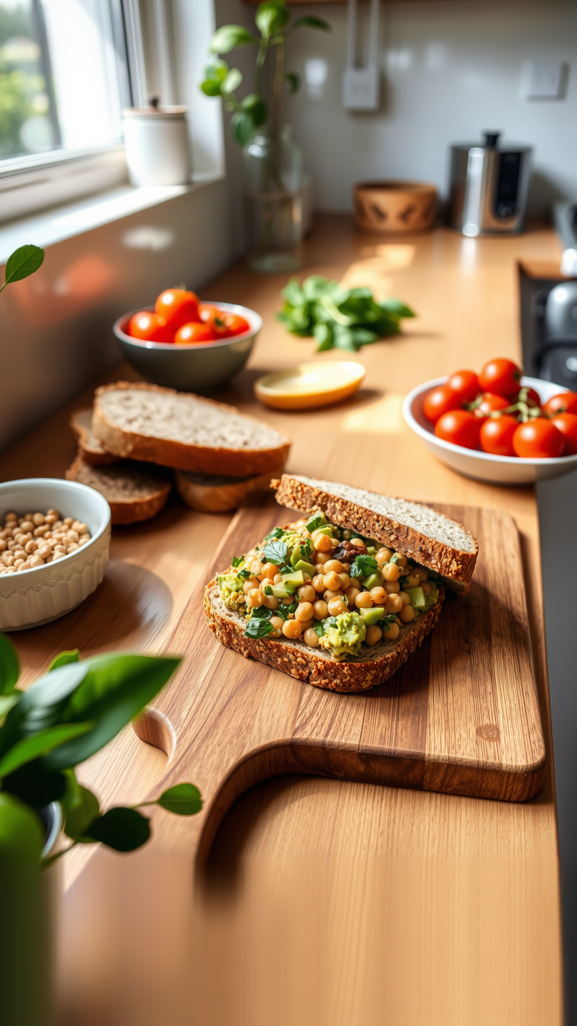 7 lower cholesterol Lunch Recipes 5 2. Smashed Chickpea and Avocado Salad Sandwich
