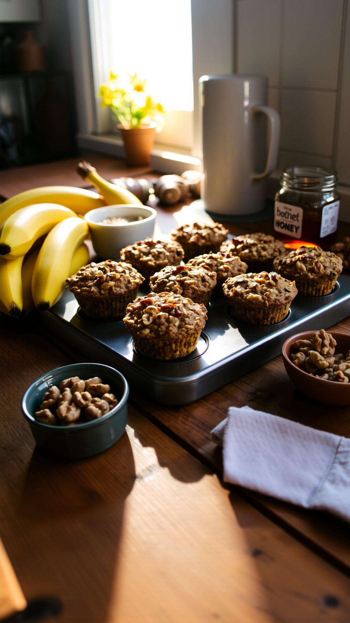 6 Healthy Oats Breakfast Ideas 5 3. Baked Banana Nut Oatmeal Cups