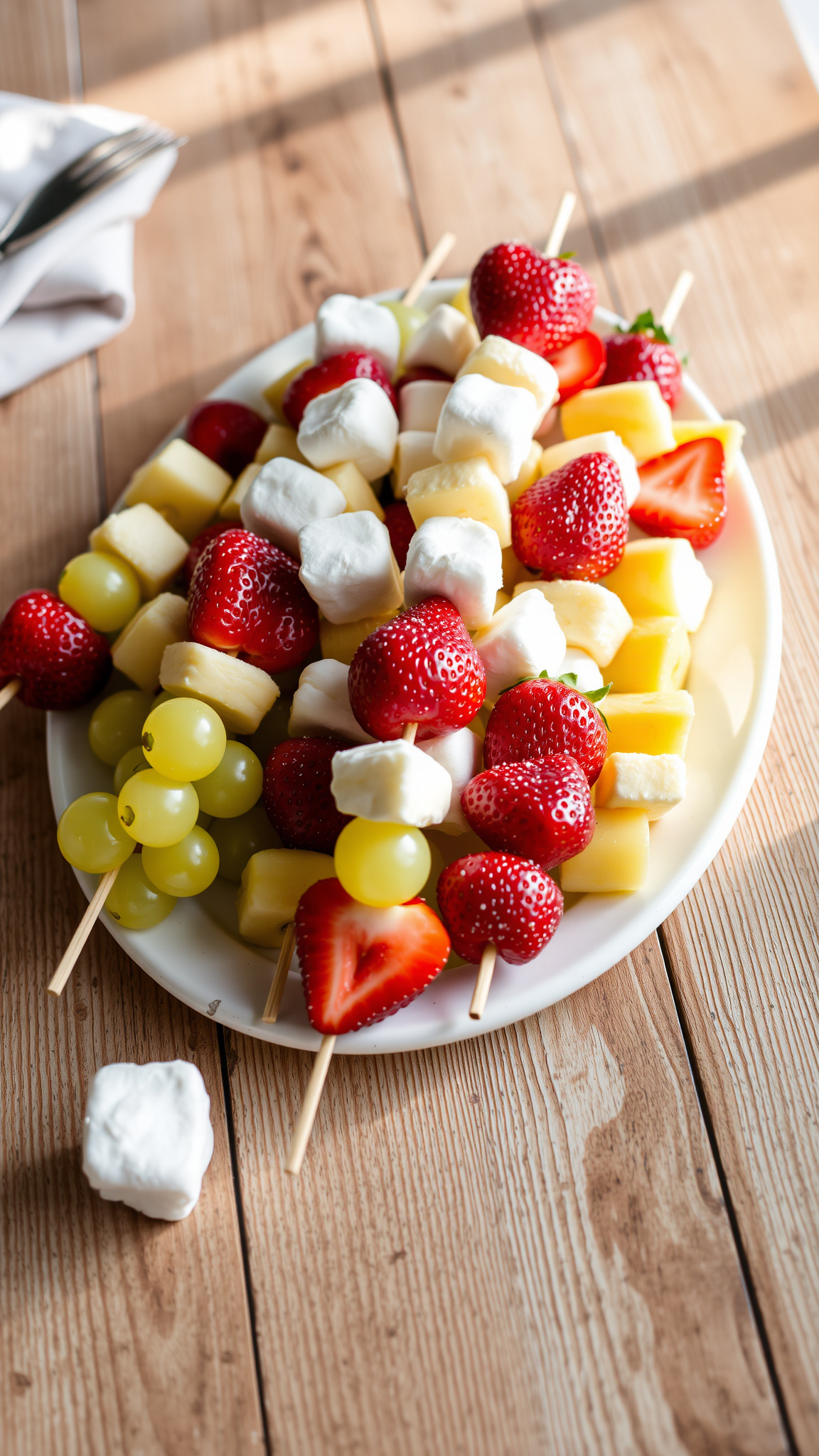 6 Healthy Christmas Breakfast Ideas for Kids 6 3. Grinch Fruit Kabobs