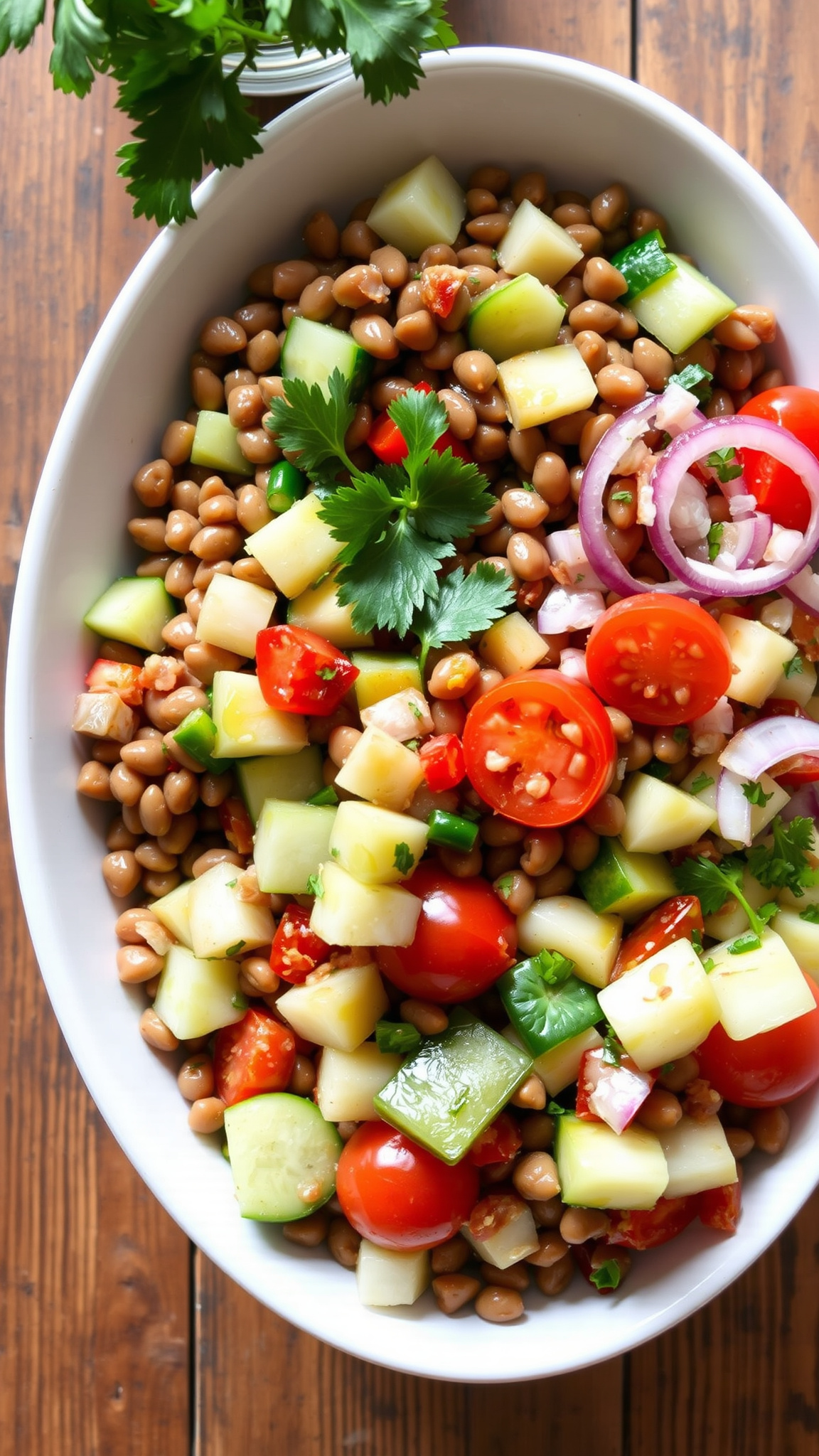 7 Healthy Low Cholesterol Recipes That Actually Taste Good 5 3. Mediterranean Lentil Salad