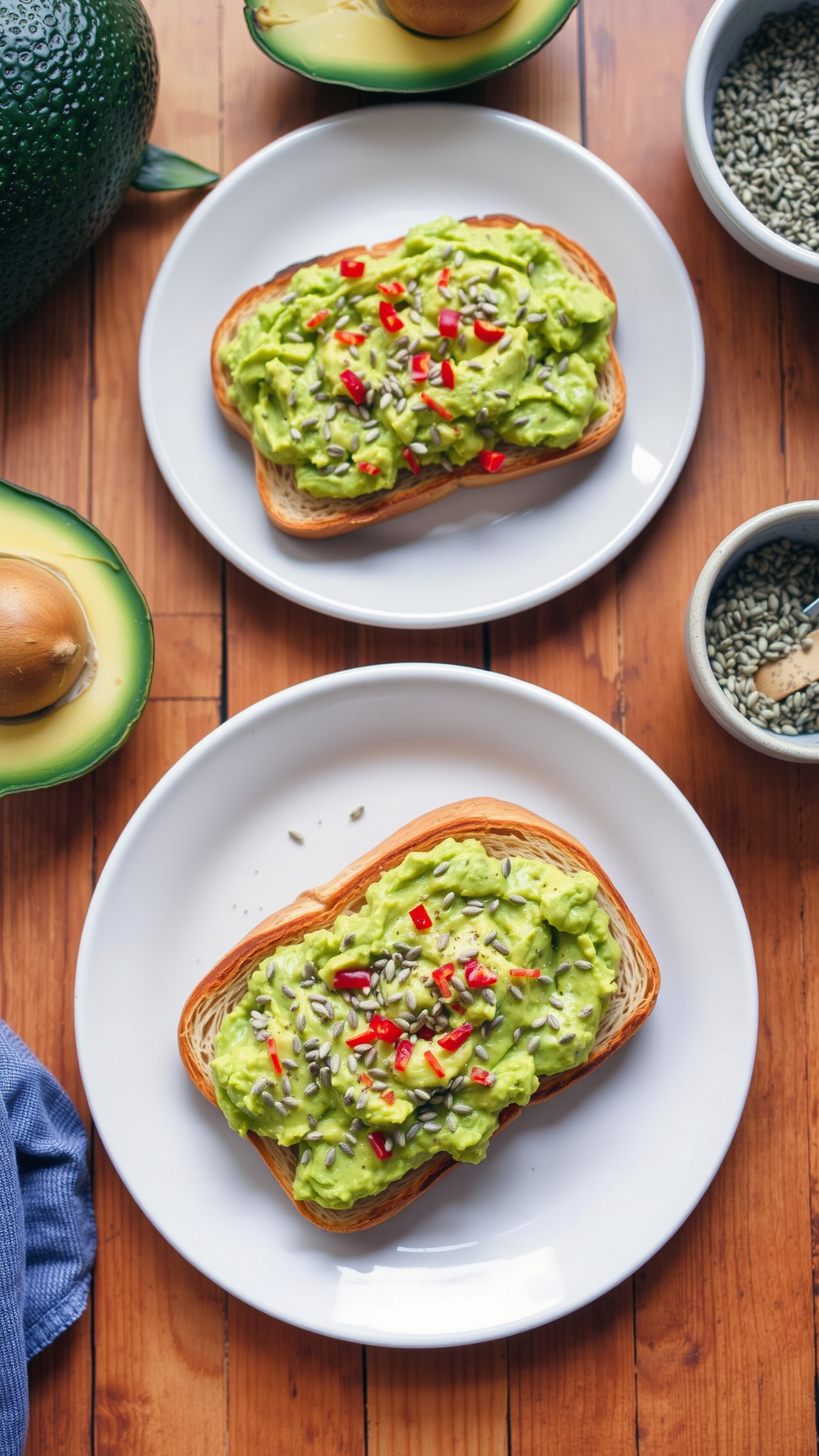 7 Clean Eating Breakfast Recipes to Fuel Your Morning 5 3. Smashed Avocado on Sourdough with Hemp Seeds
