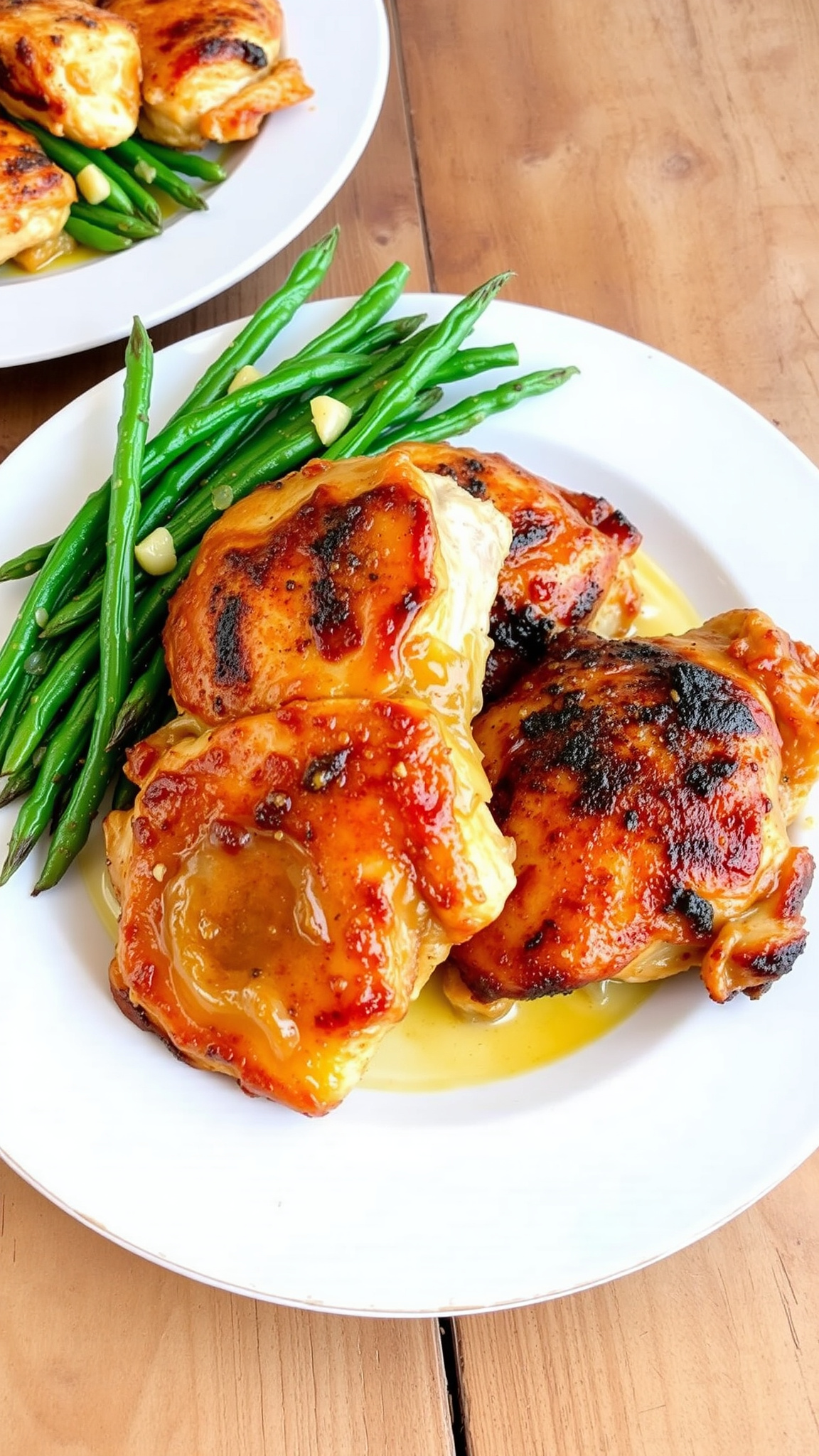 5 Easy Low Carb Dinner Ideas for Busy Nights 6 4. Garlic Butter Chicken Thighs with Green Beans