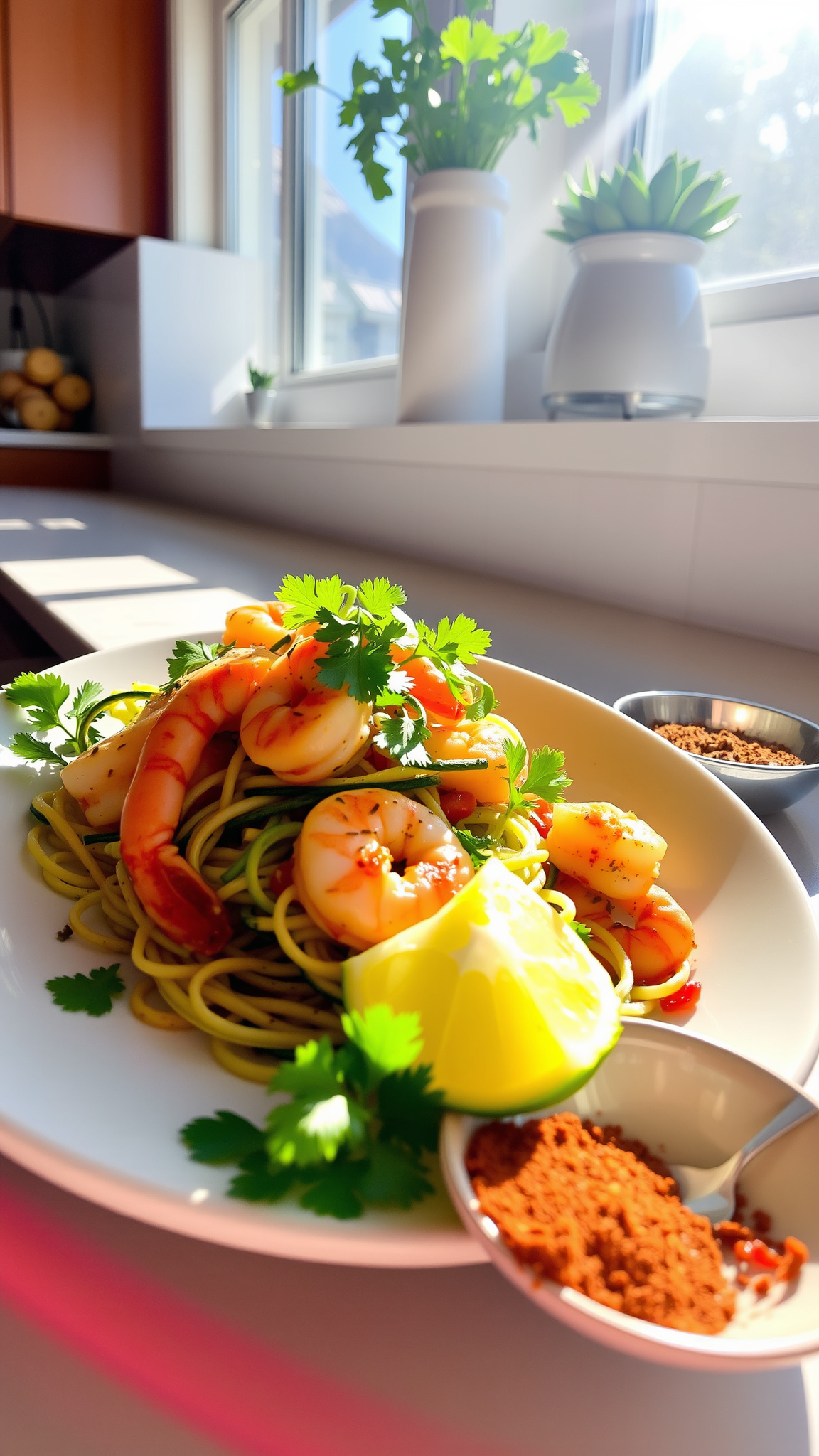 7 Low Carb Mexican Recipes That Actually Taste Authentic 4 2. Cilantro Lime Shrimp with Zucchini Noodles