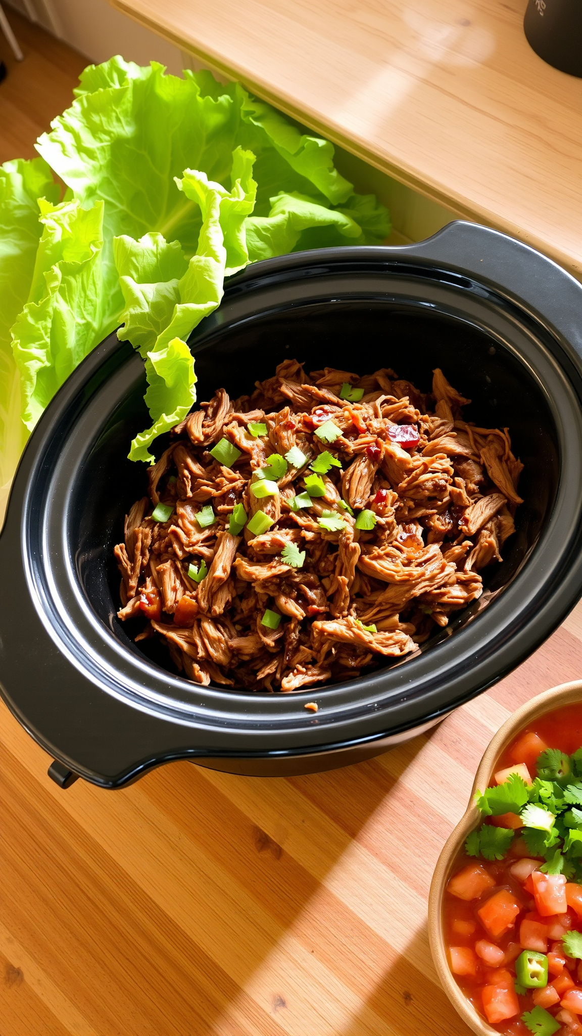 7 Low Carb Mexican Recipes That Actually Taste Authentic 5 3. Slow Cooker Carnitas Lettuce Wraps