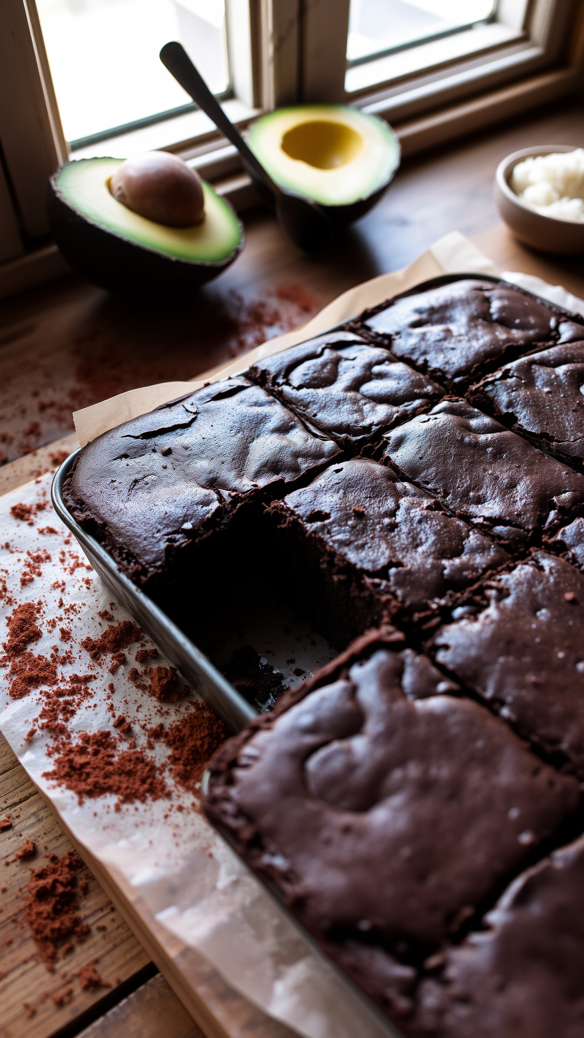 7 Healthy Gluten-Free Brownie Ideas 5 4. Creamy Avocado Dark Chocolate Brownies