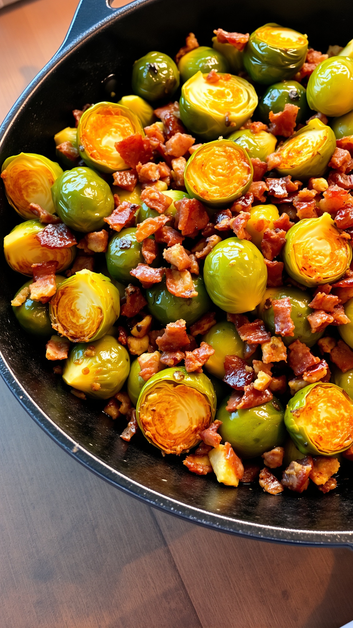 7 Delicious Low Carb Vegetable Recipes That Won't Leave You Hungry 6 4. Crispy Bacon and Brussels Sprouts Skillet