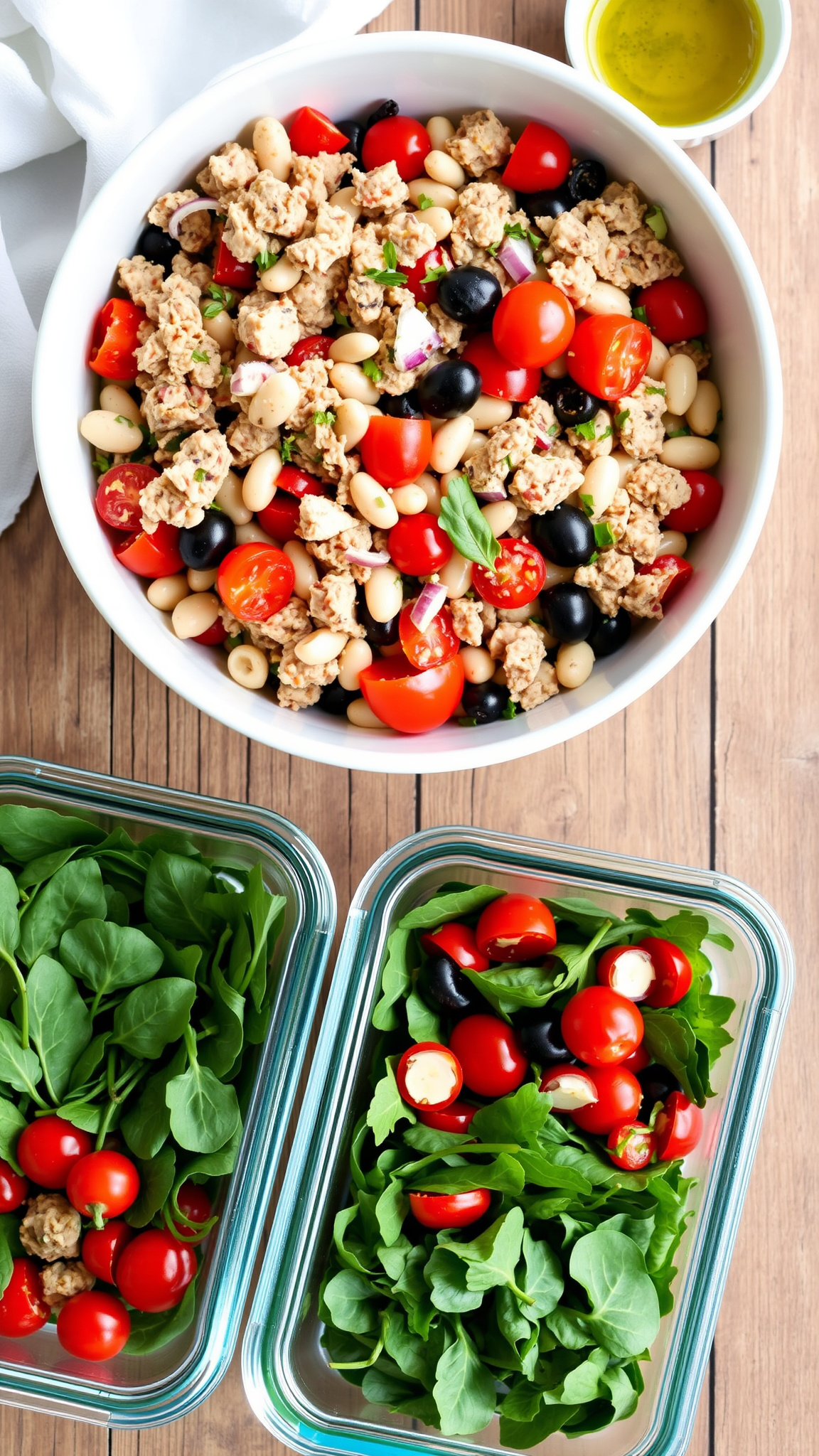 4 Quick Mediterranean Meal Prep Ideas 5 4. Mediterranean Tuna and White Bean Bowls