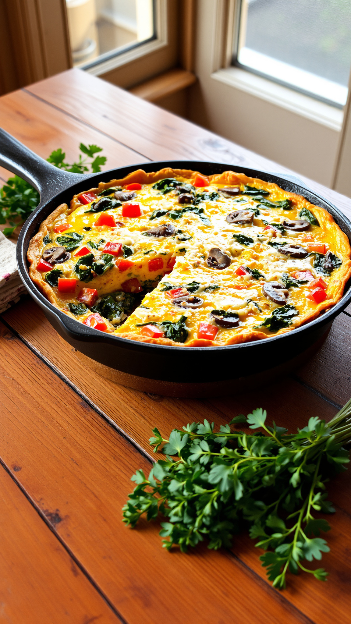 4 Low-Sugar Breakfasts That Won't Spike Blood Sugar 3 Recipe 1: Vegetable and Cheese Frittata