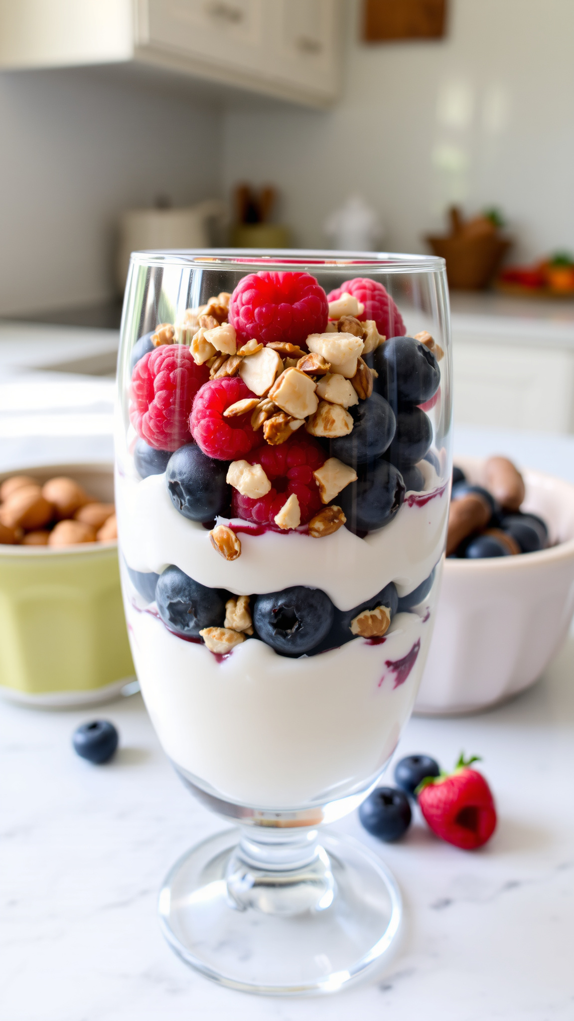 4 Low-Sugar Breakfasts That Won't Spike Blood Sugar 4 Recipe 2: Greek Yogurt Parfait with Nuts and Seeds